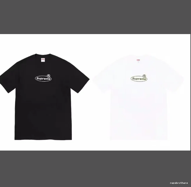 XL L sleeved T-shirt Black Banner S Warning M 22FW White Short Warning and Logo Tee 0430